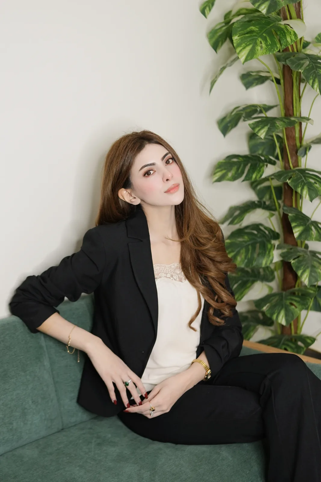 Dr. Taniya Habib seated in the clinic lounge